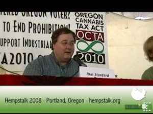Paul Stanford speaks at 2008 Hempstalk